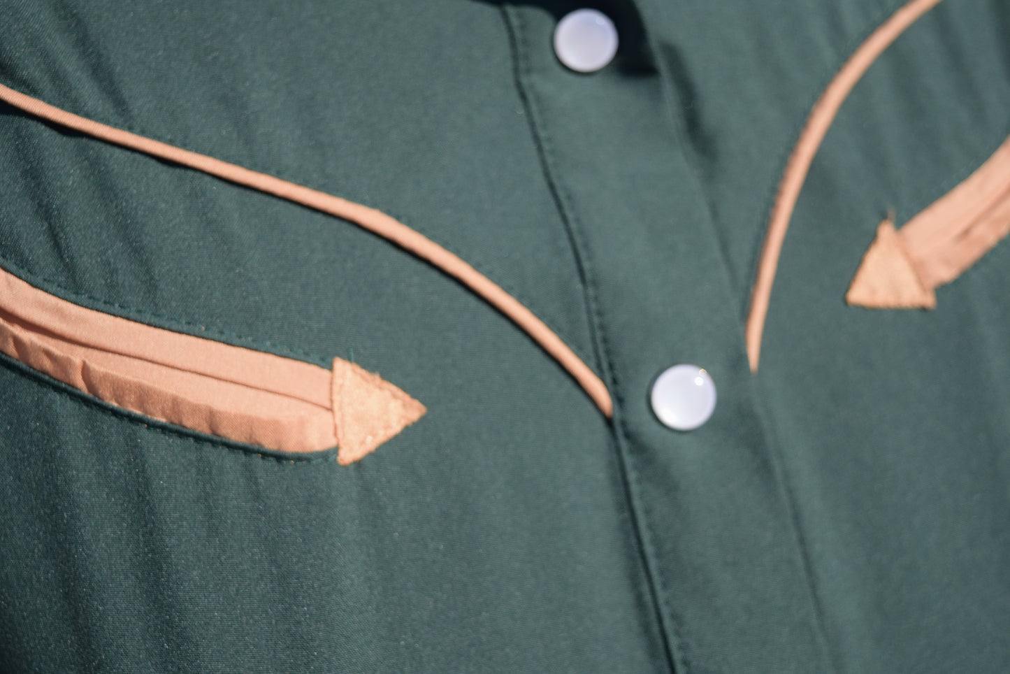 The Green Longsleeve Puff Sleeve Button Down Shirt