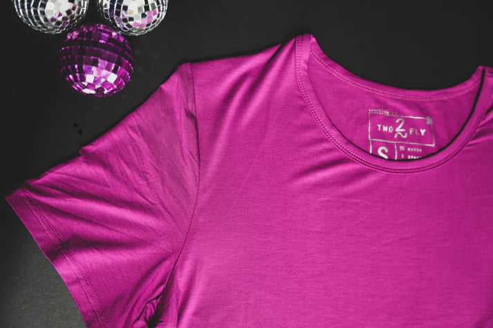 The Pecos Magenta Basic Tee