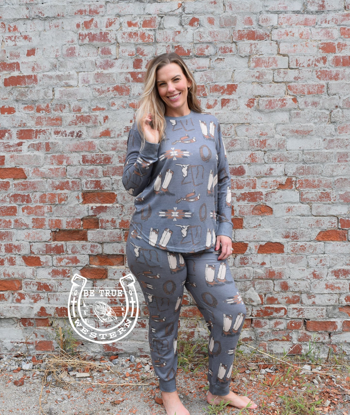 The Loungy Lariat Westy West Lounge Top and Joggers