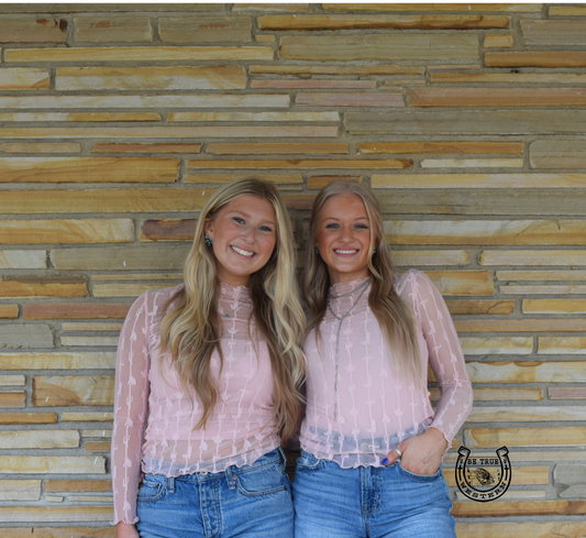 The Dusty Rose Lace Top