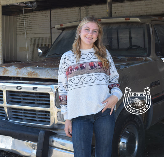 The Howdy Hereford Sweater