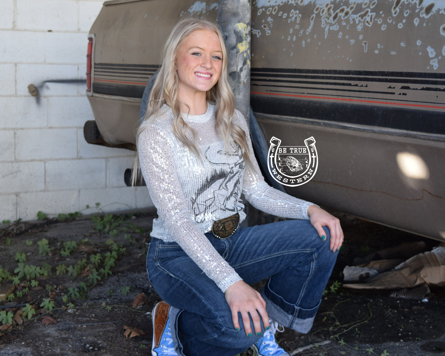 The Sequin Saddle Bronc Top