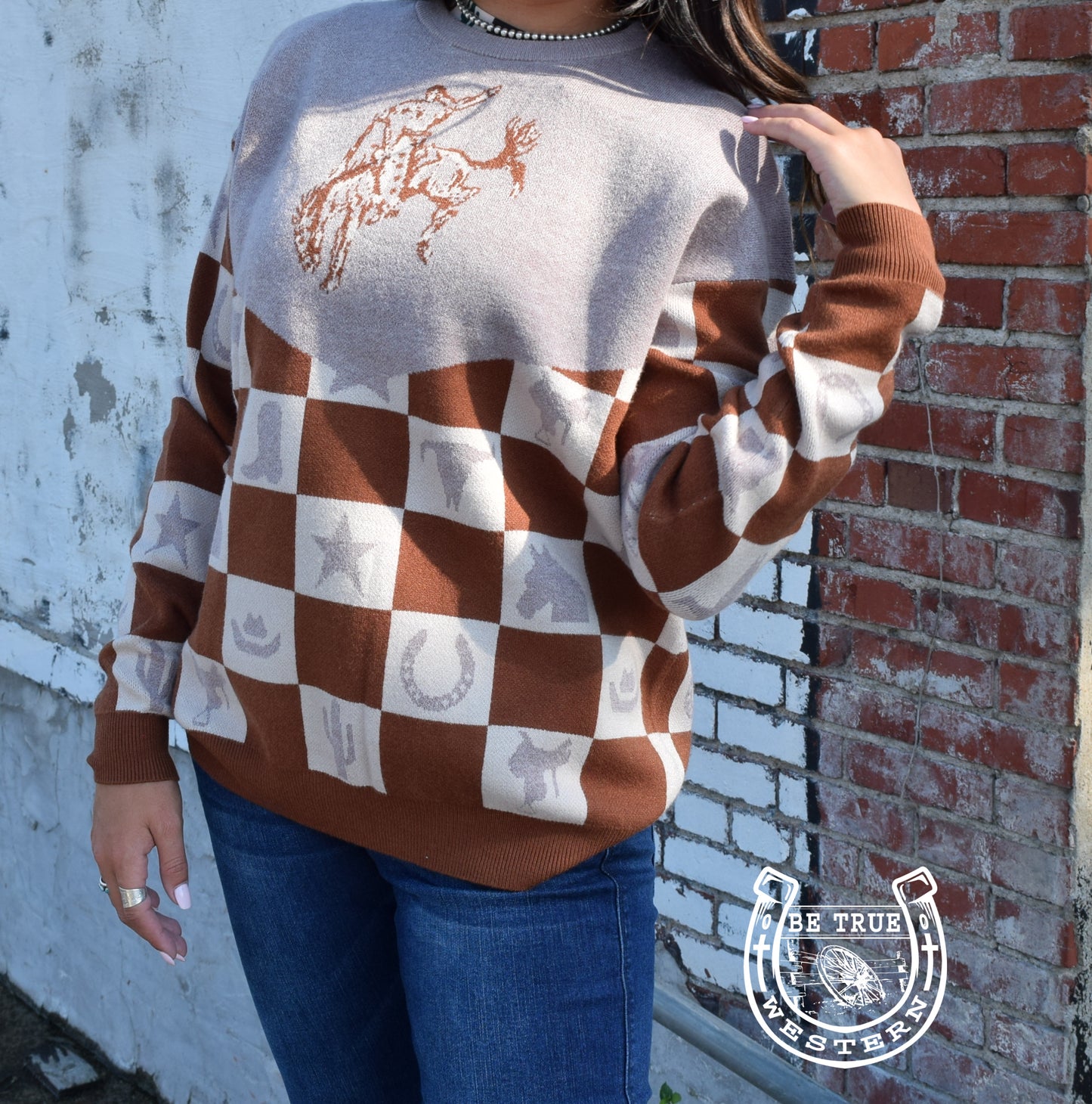The Wild Checkmate Sweater