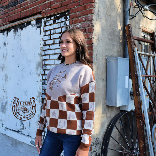 The Wild Checkmate Sweater
