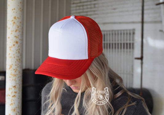 The Royal Red Trucker Hat