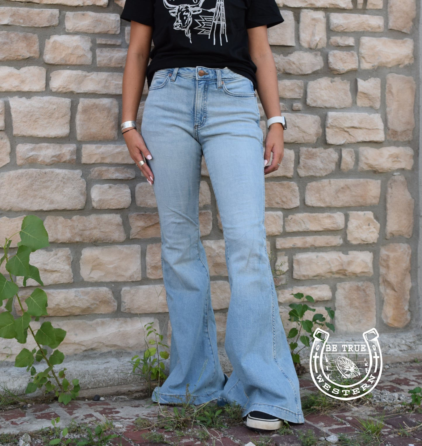 The Isabela Women's Wrangler Retro High Rise Flare Jean