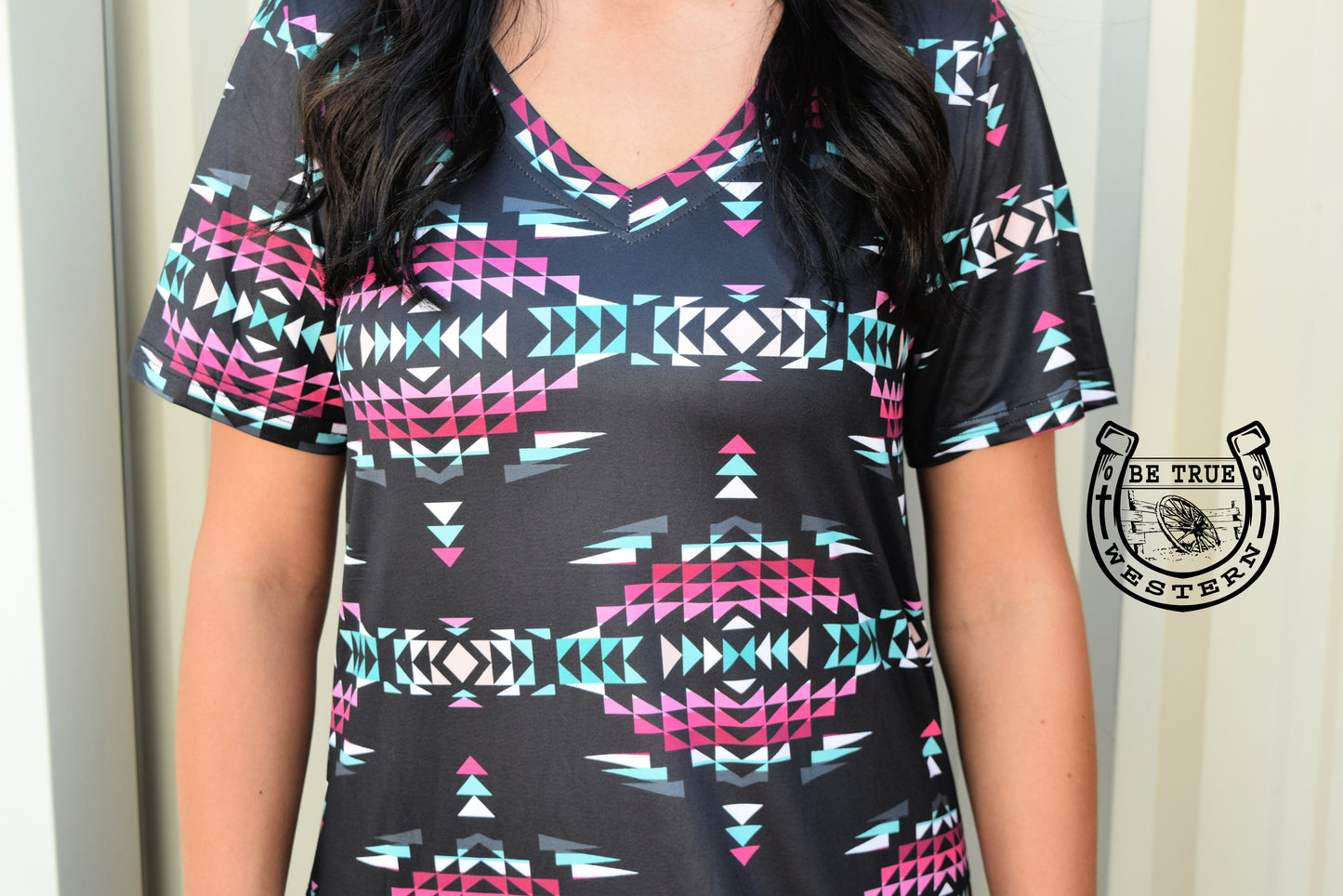 The Southern Nights Aztec Dress