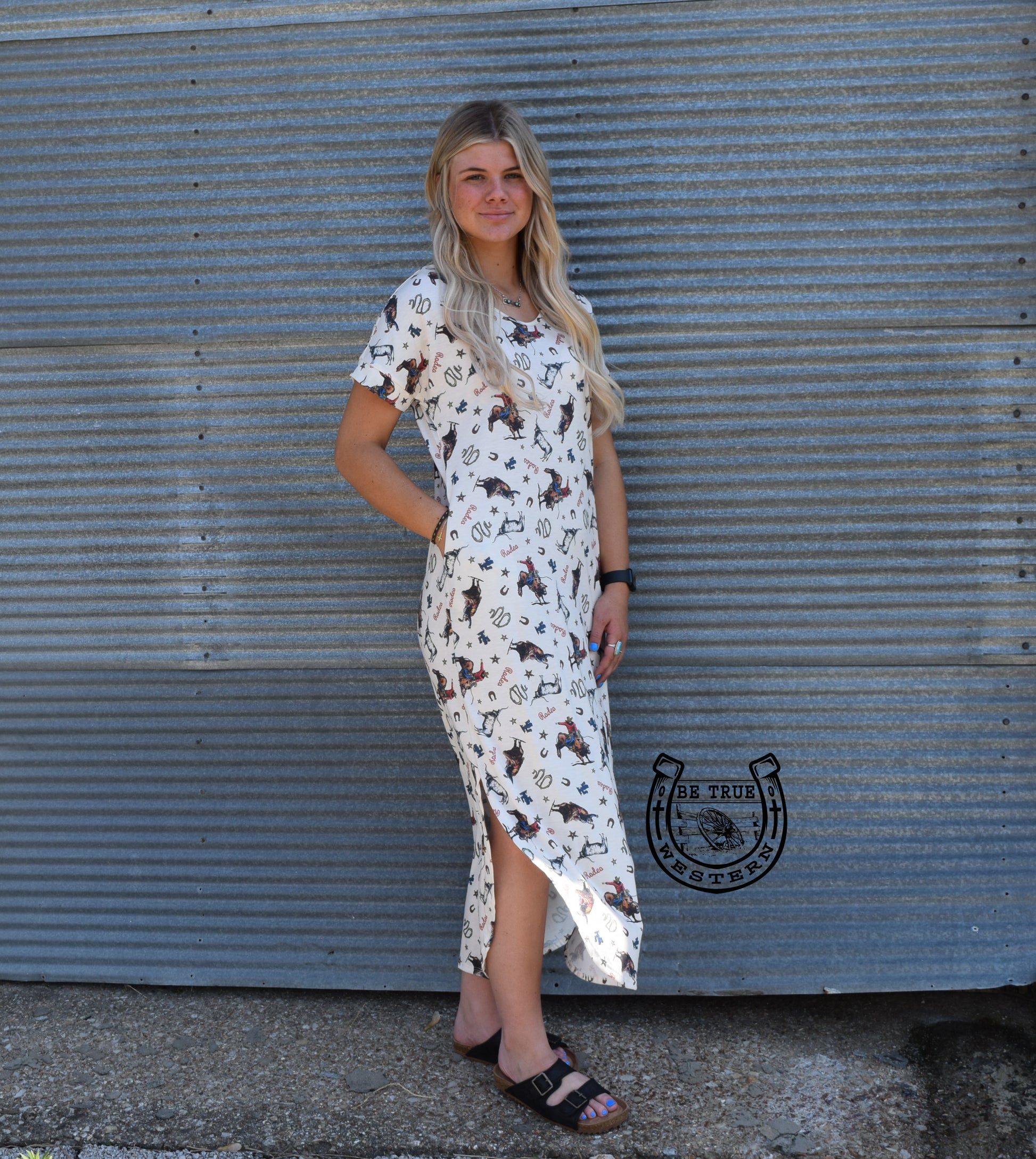 The Cowboy Print Maxi Dress Be True Western & Boutique The Cowboy Print Maxi Dress Be True Western & Boutique