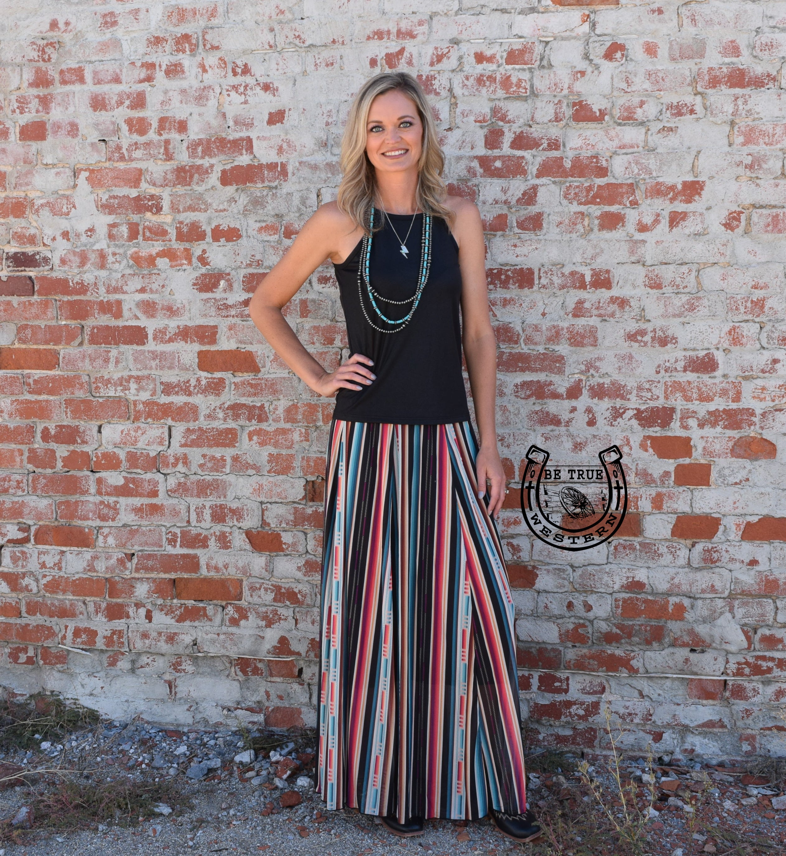 Western maxi outlet skirt