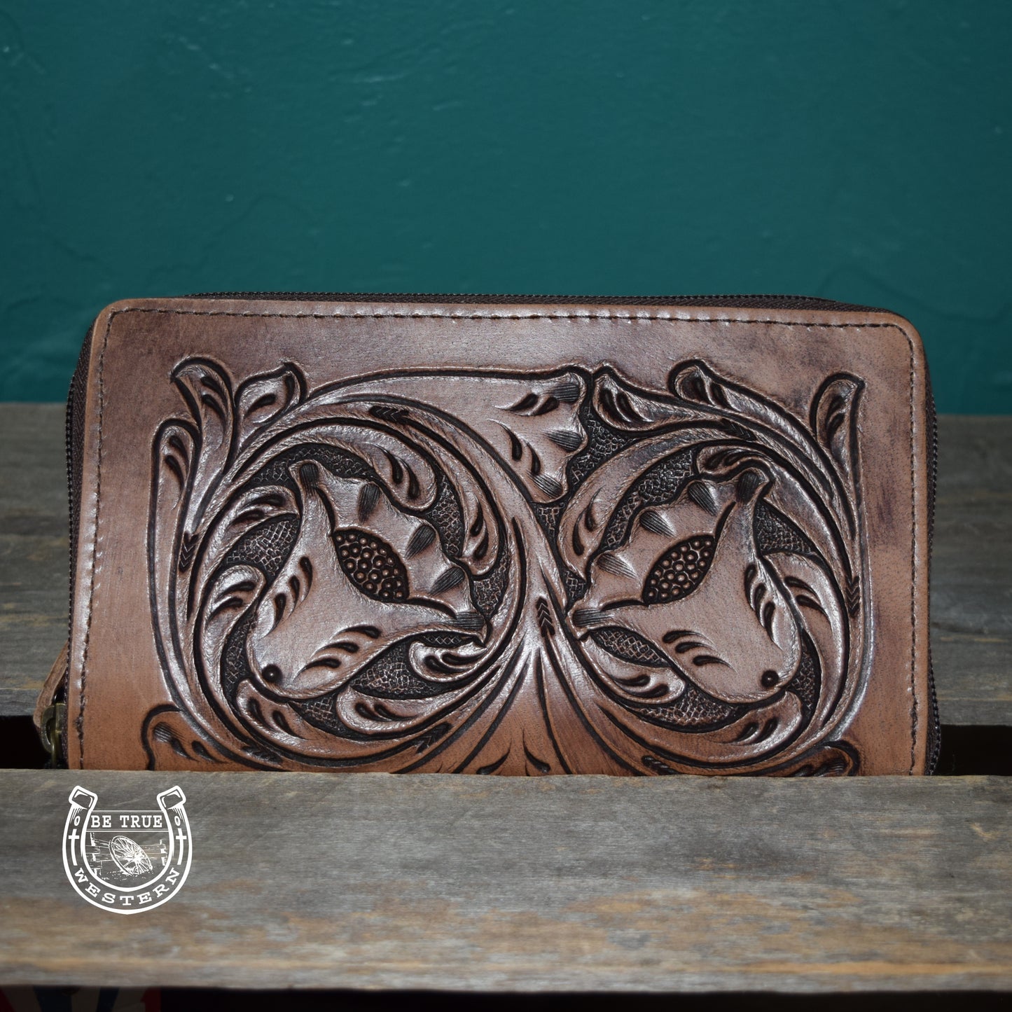 The Western Leather Tooled Wallet