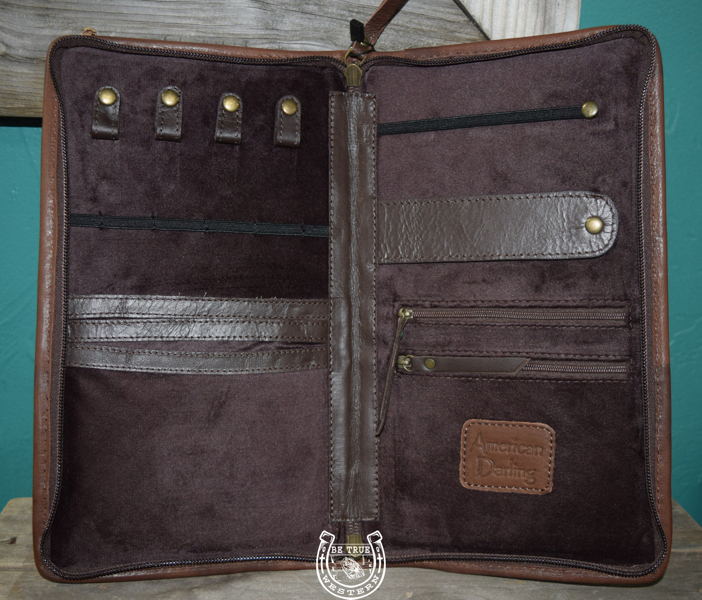 The Western Rose Leather Jewelry Case/Bag