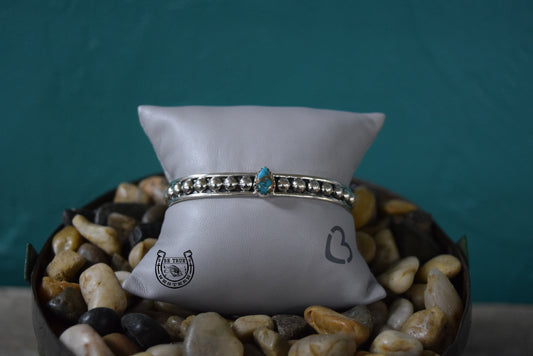 The Turquoise Stoned Navajo Adjustable Bracelet