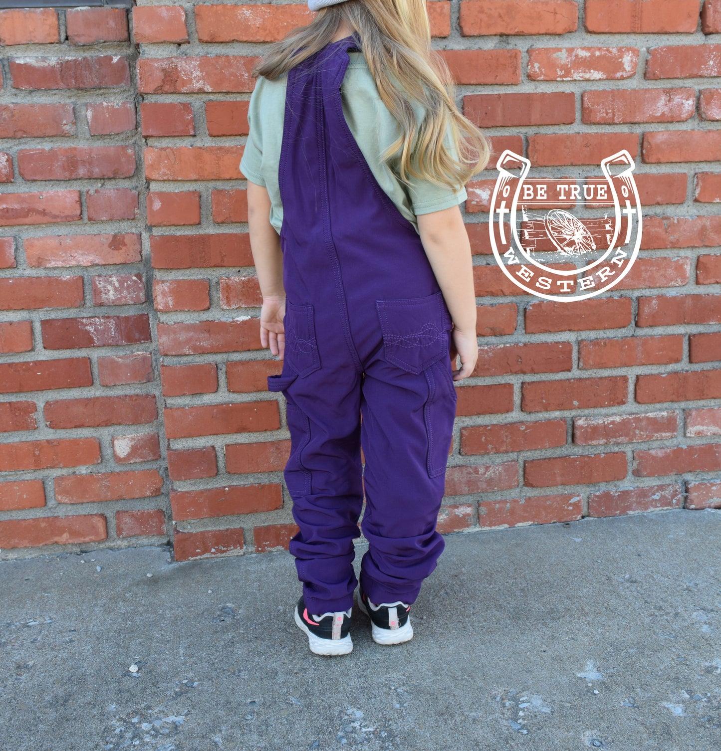 The Purple Panther Girls Bib Overall's