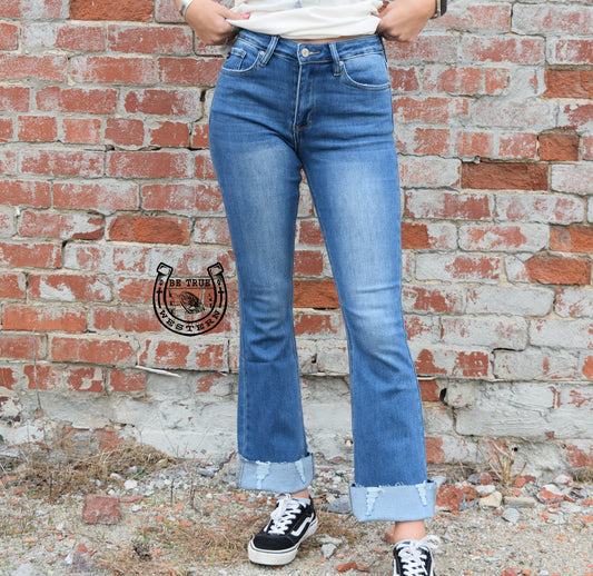 The Brenda High Rise Boot Cut Jeans