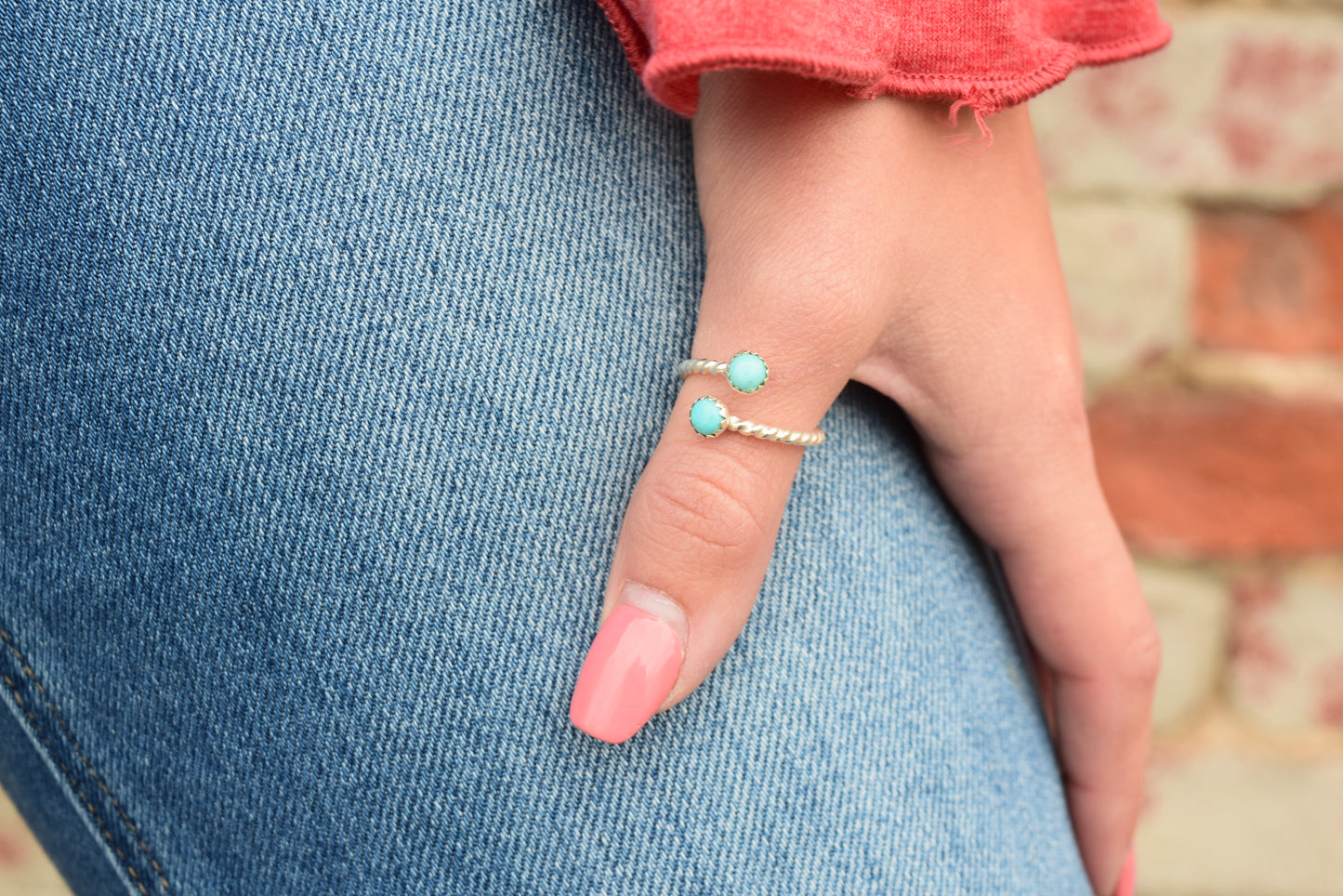 The Turquoise Adjustable Ring