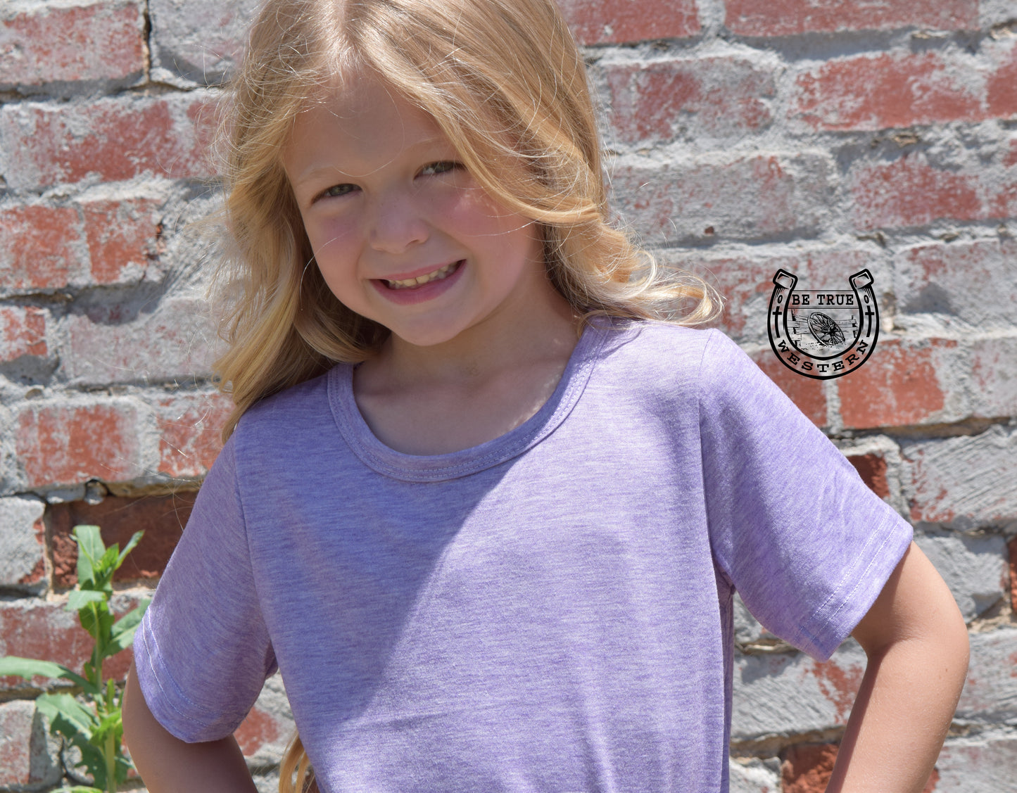 The Girls Simple Sterling Purple Top