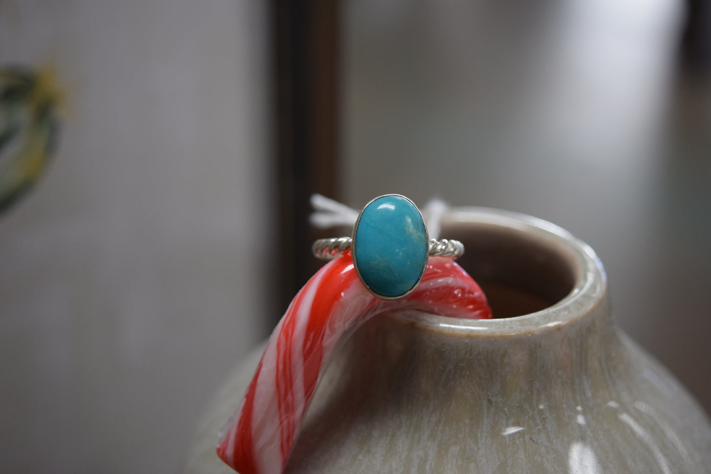 The Tally Teal Stoned Ring