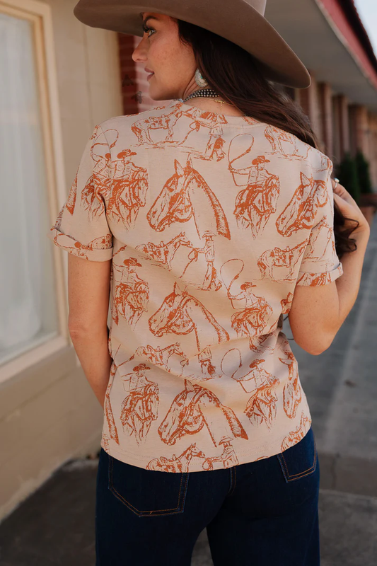 The Doodle Dos Saddle Tee