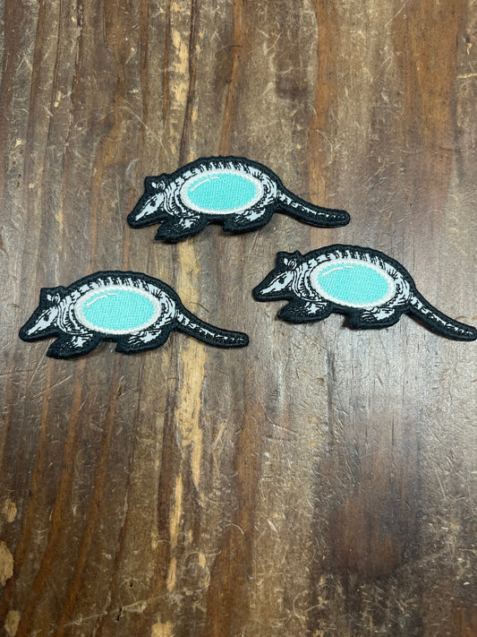 The Armadillo Turquoise  Patch