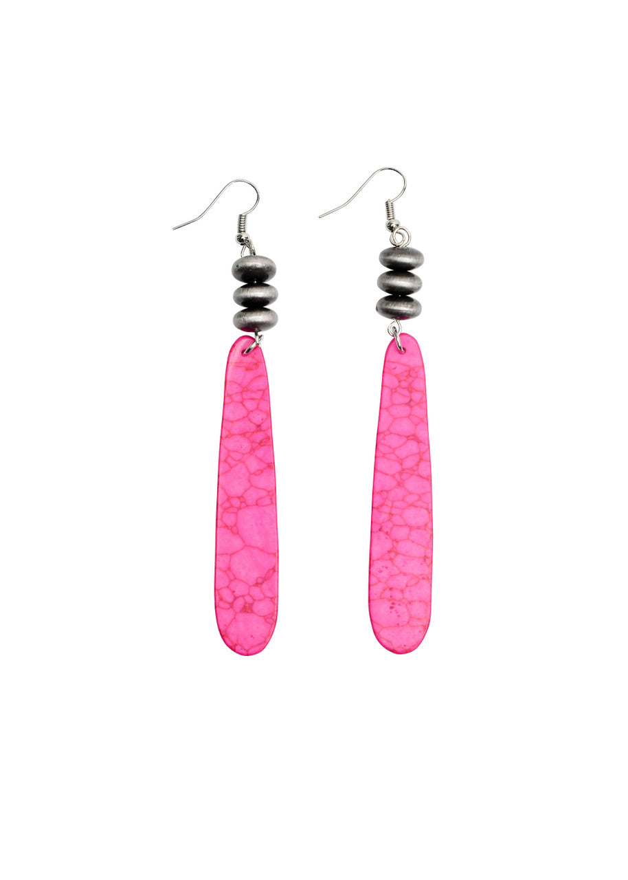 The Pink Slab Earrings