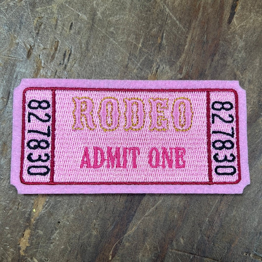 The Rodeo Ticket Embroidered Patch