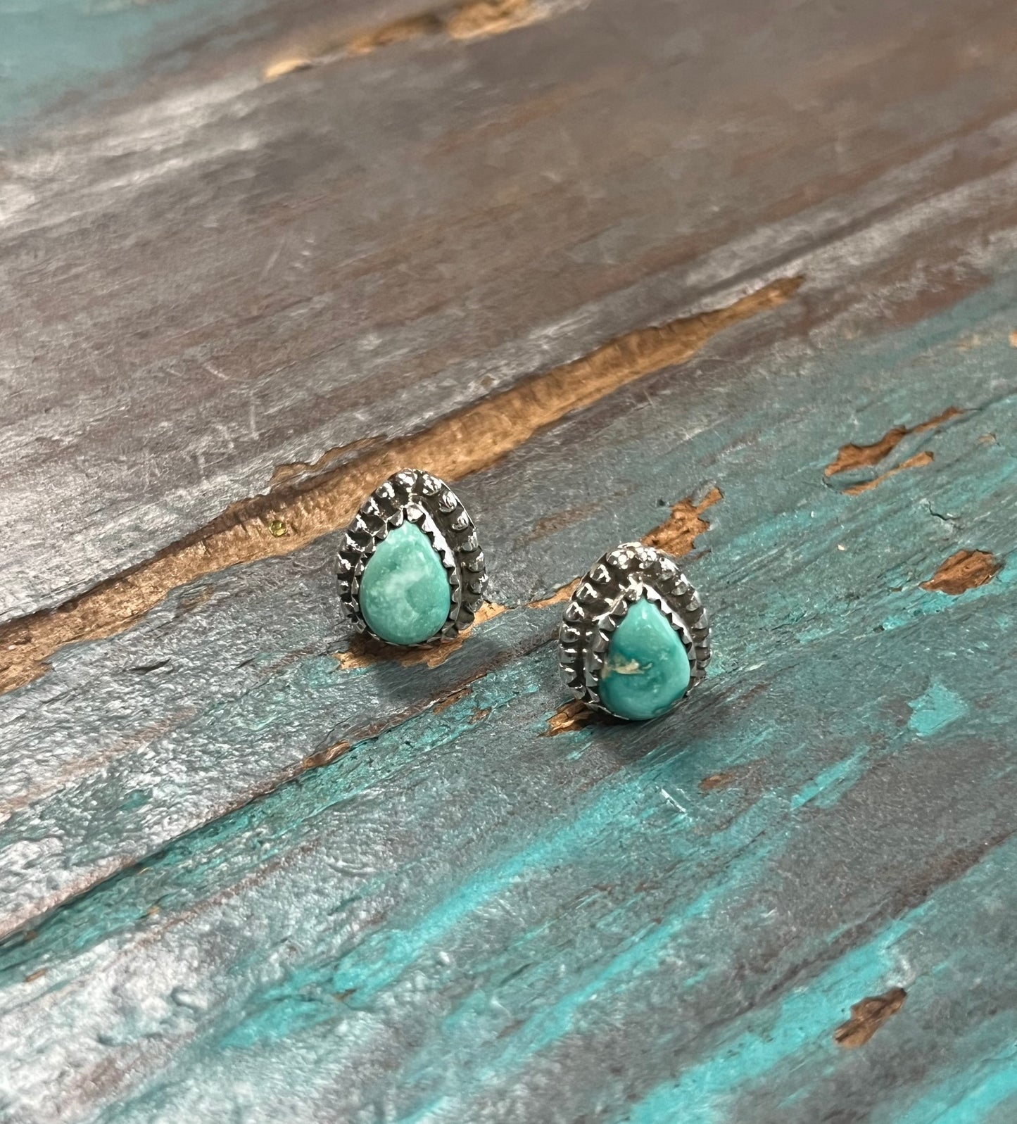 The Sonoran Mountain Turquoise Teardrop Earrings