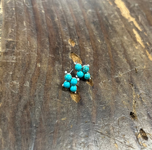 The Cluster Turquoise Stud Earrings