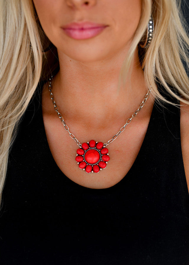 The Red Flower Necklace