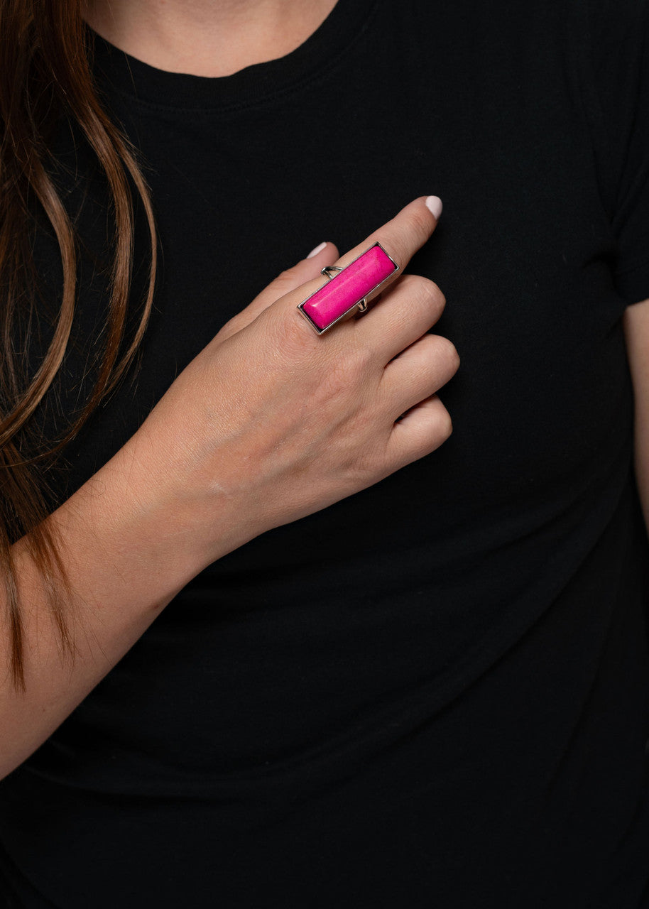 The Pink Bar Ring