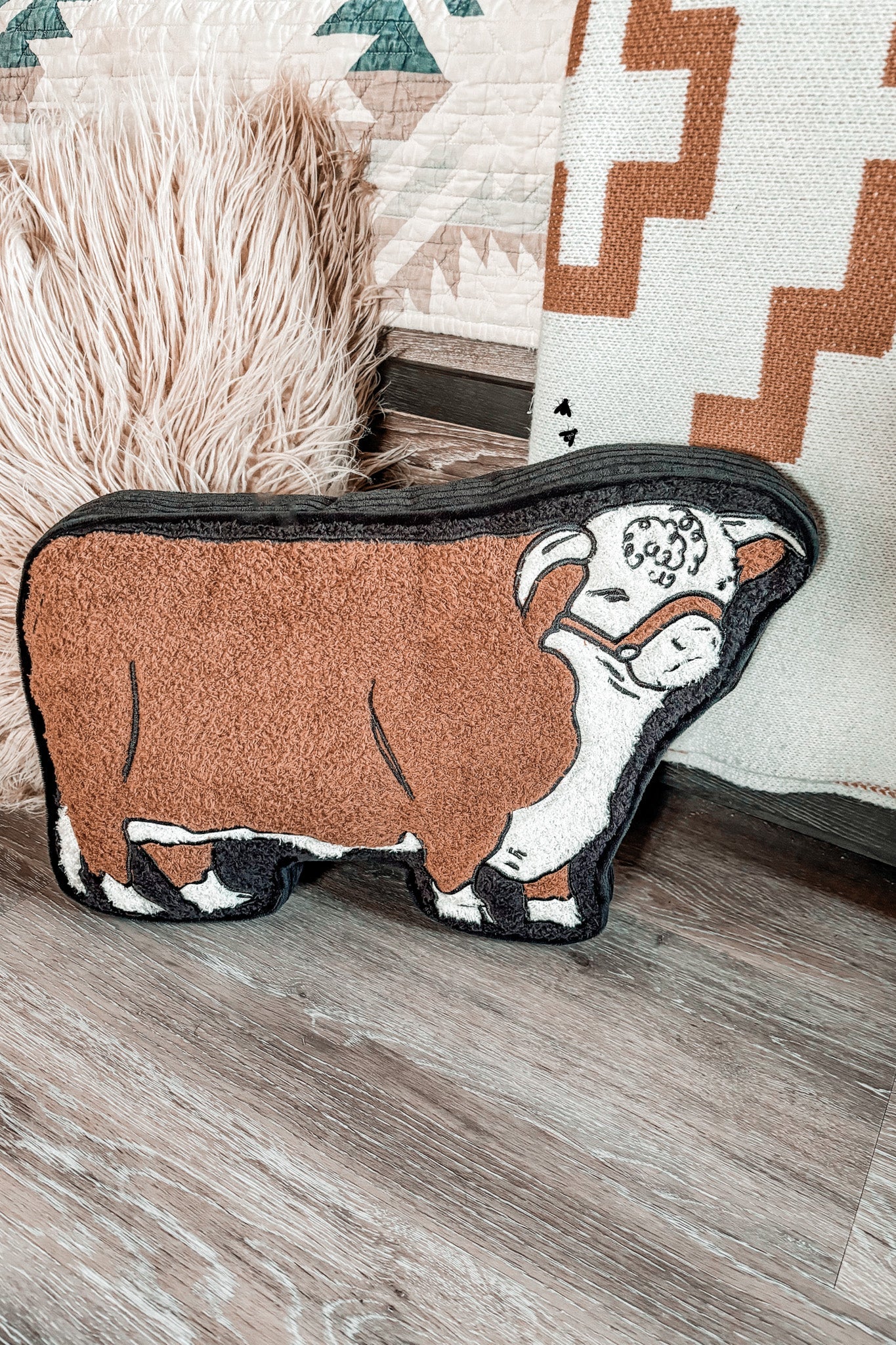 The Cattle Talk Hereford Pillow