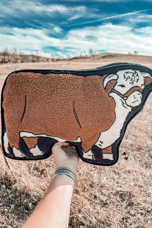 The Cattle Talk Hereford Pillow