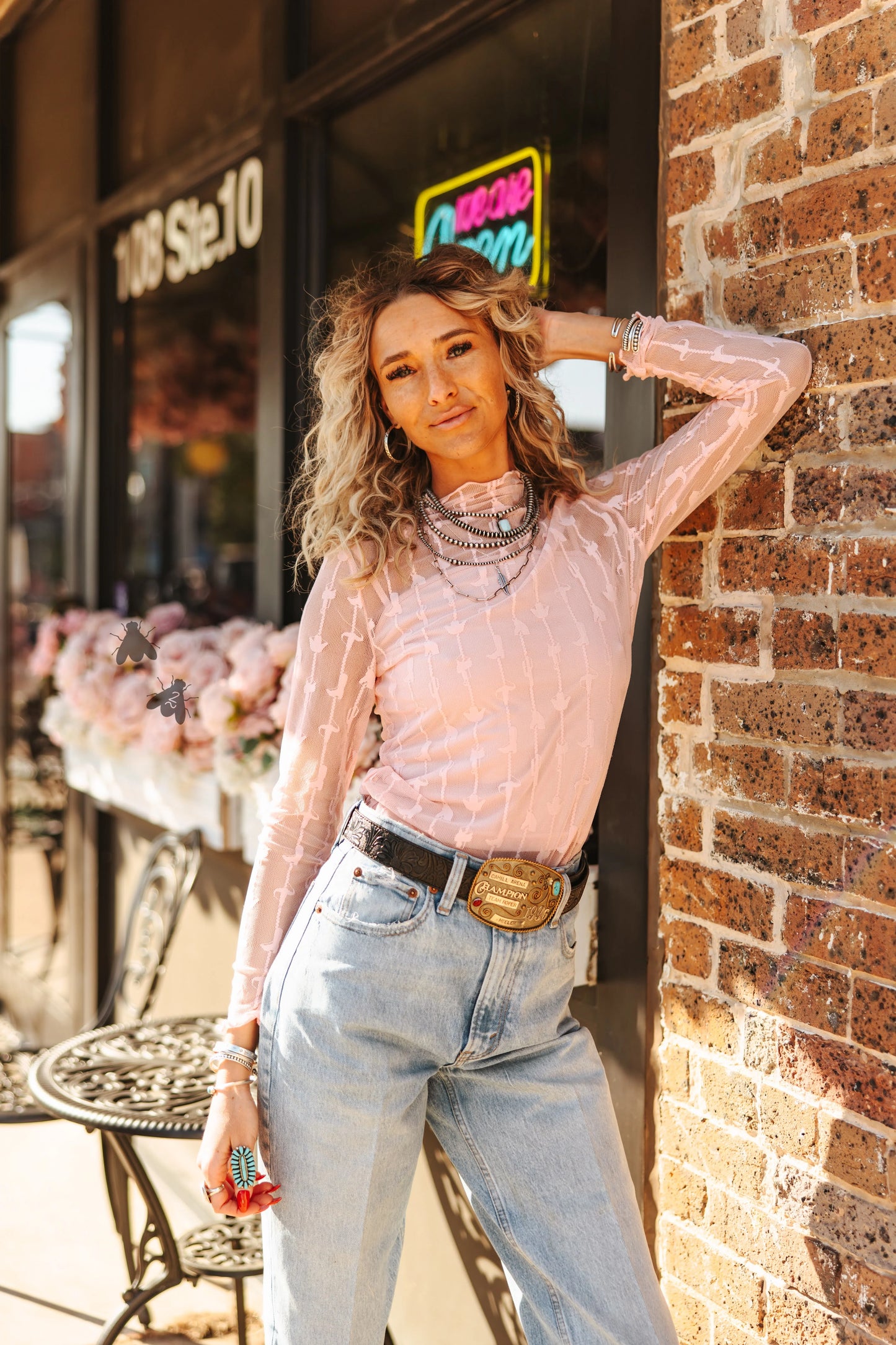 The Dusty Rose Lace Top