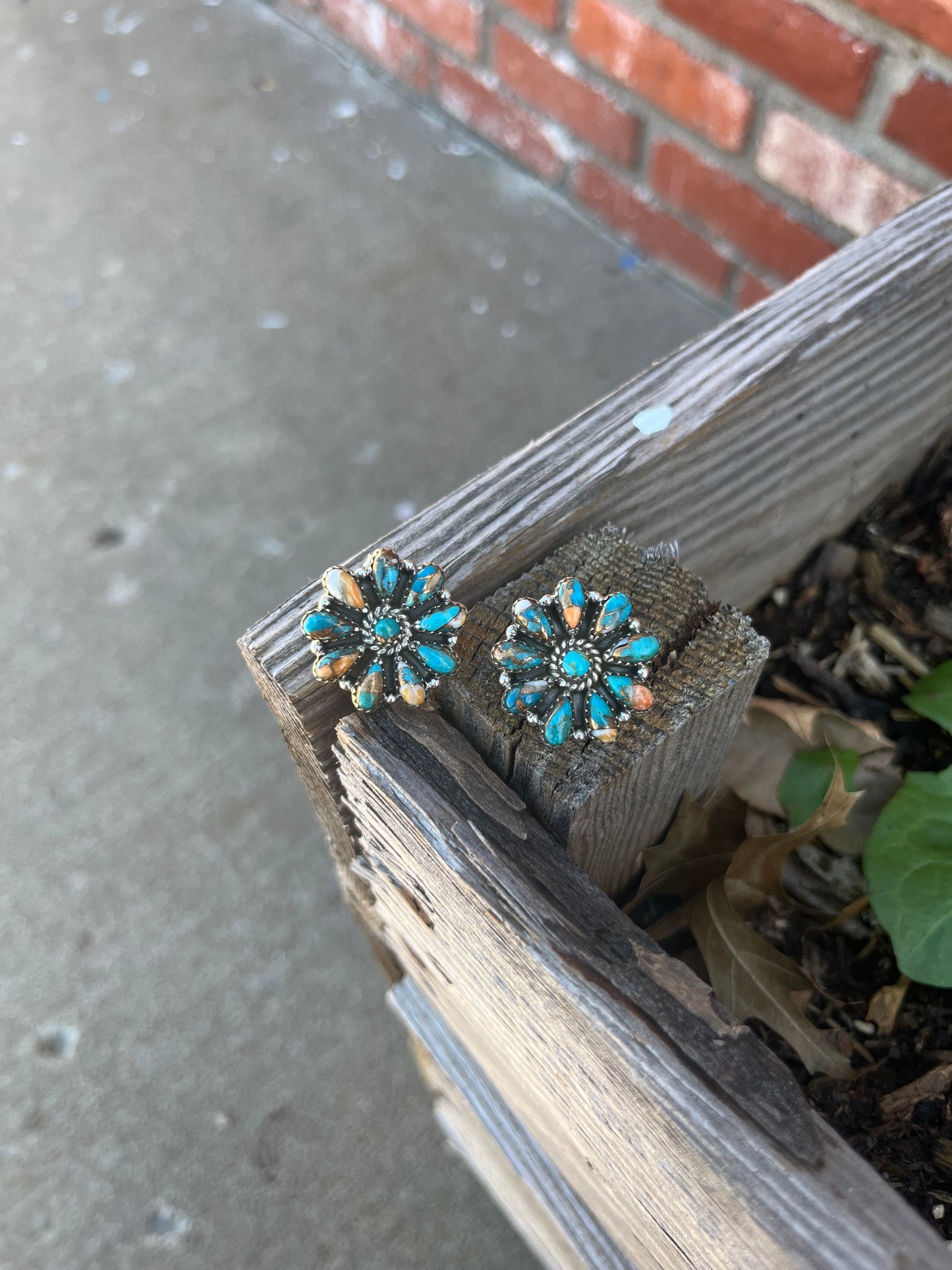 The Spice And Sterling Silver Cluster Earrings