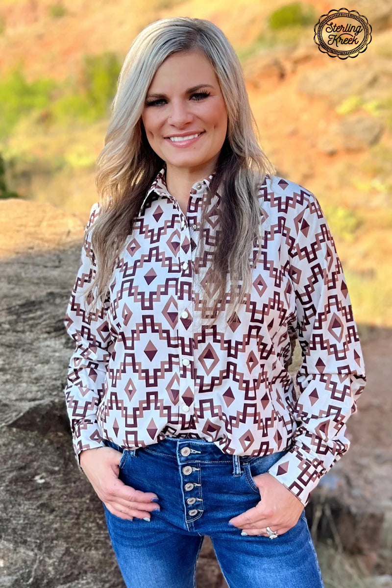 The Meet Me at the Mesa Button Down Shirt