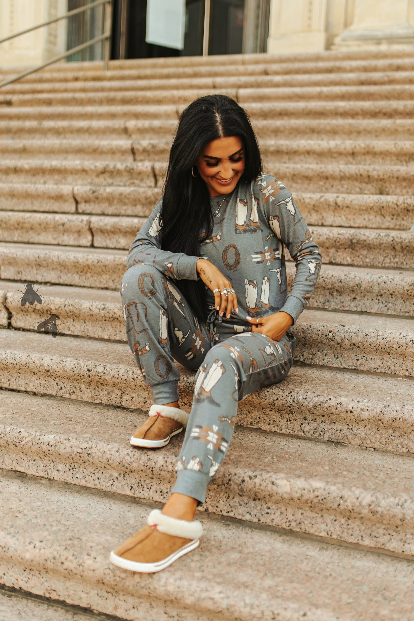 The Loungy Lariat Westy West Lounge Top and Joggers