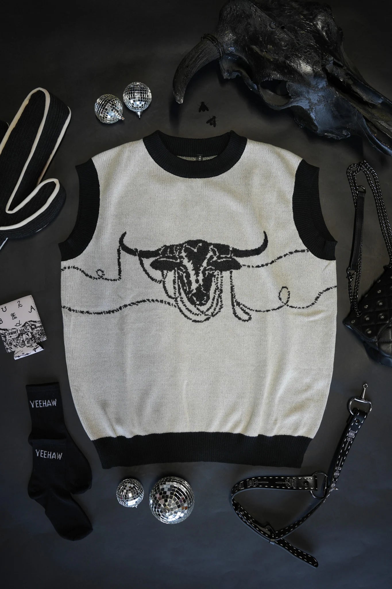 The Lasso the Longhorn Sweater Vest