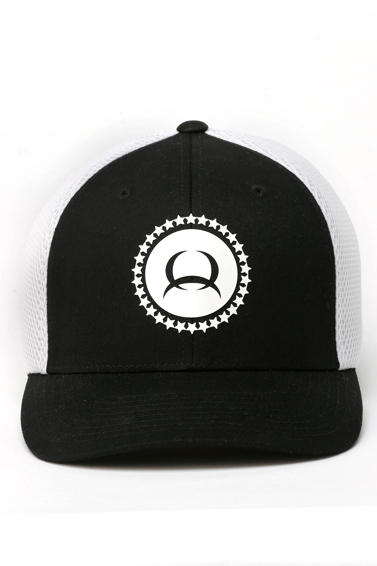 The Powerhouse Cinch Black/White Flexfit Cap/Hat