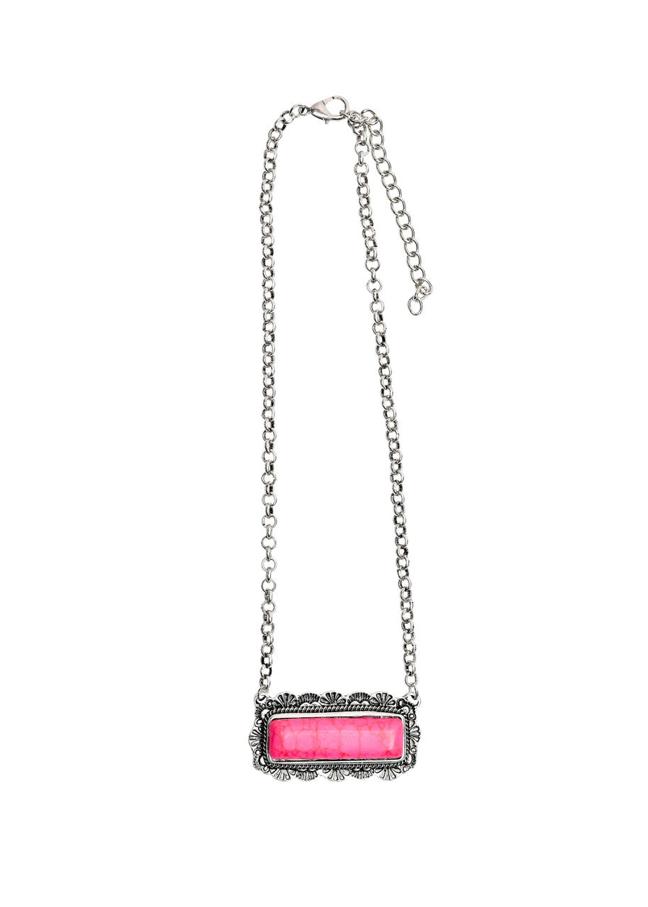 The Pink Bar Necklace