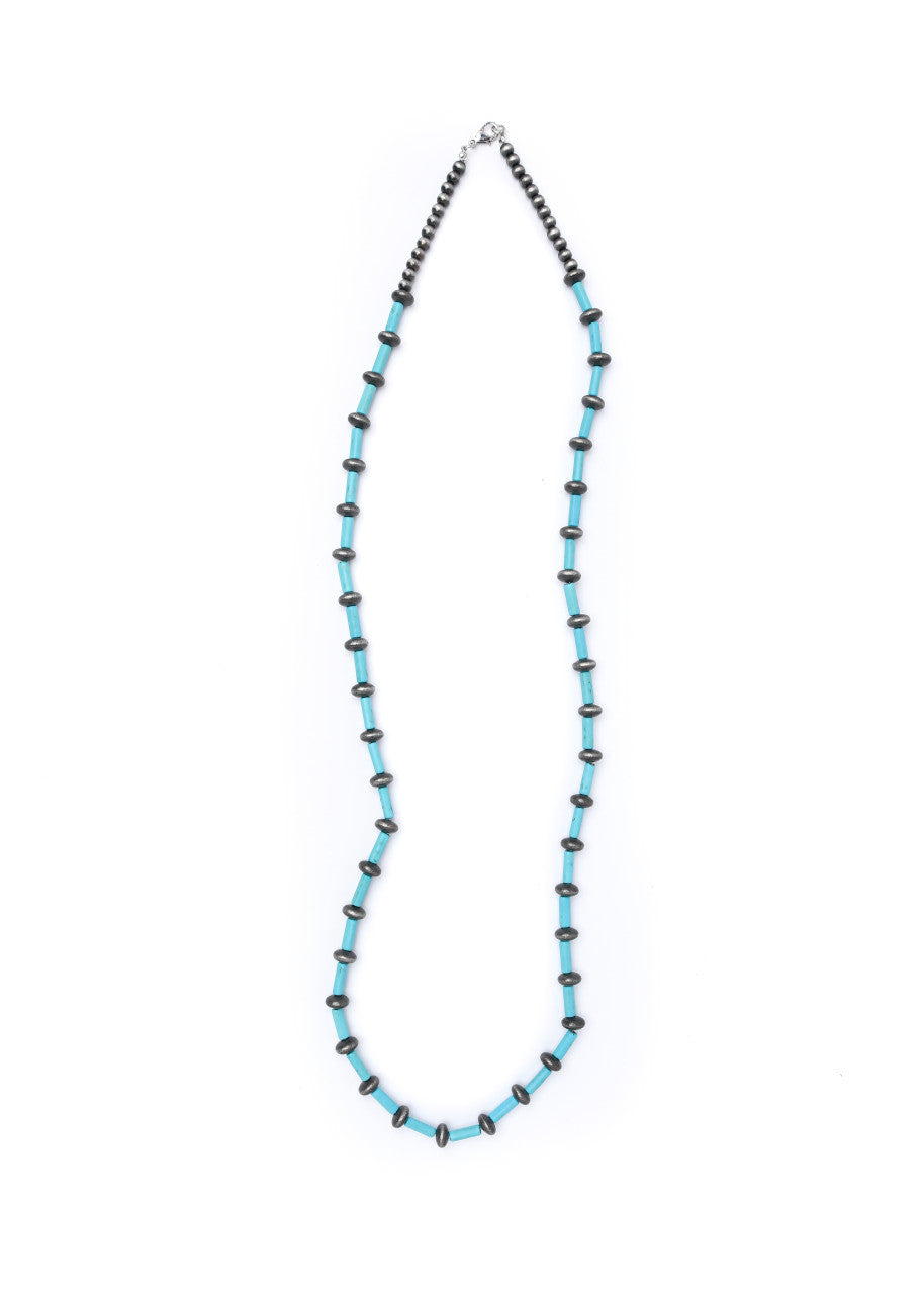The Turquoise Tube and Navajo Beaded Necklace