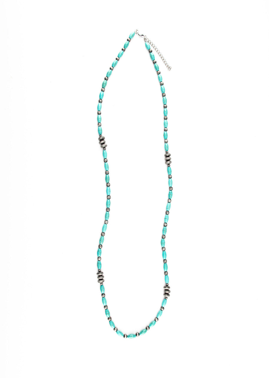 The Turquoise and Navajo Beaded Necklace