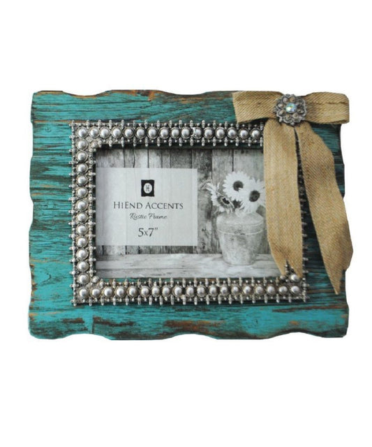 The Turquoise Wood Picture Frame