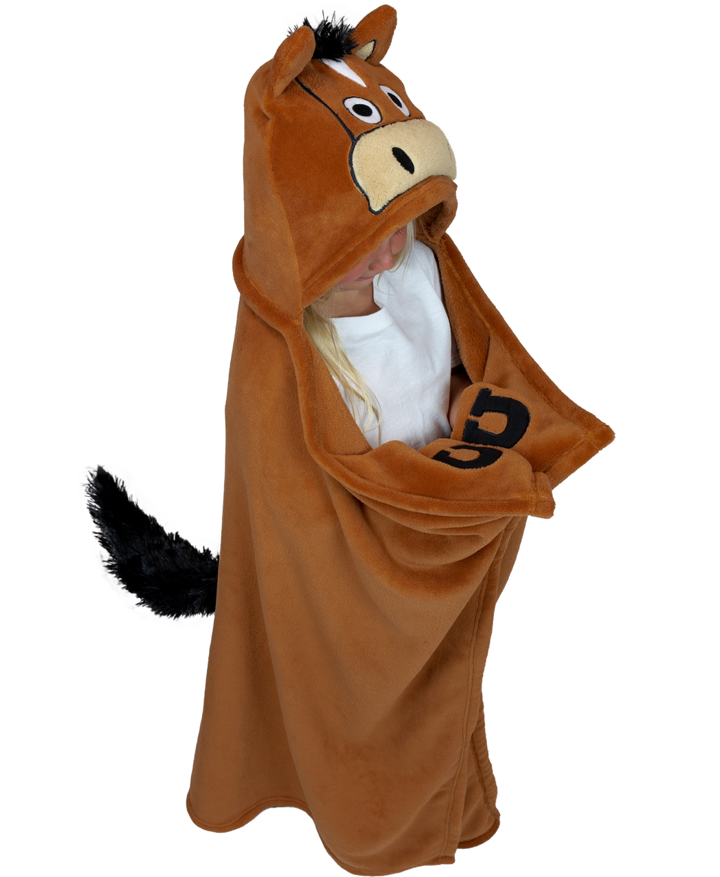 Kids Horse Critter Hooded Blanket by Lazy One