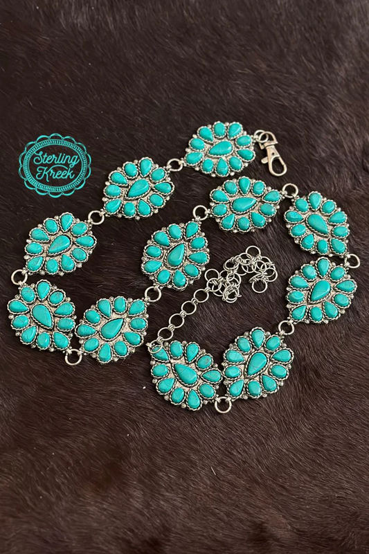 The Blue Skies Concho Belt