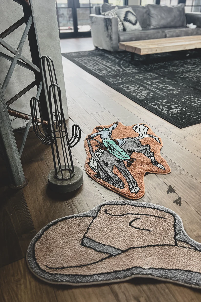 The Bronc Buster Rodeo Rug