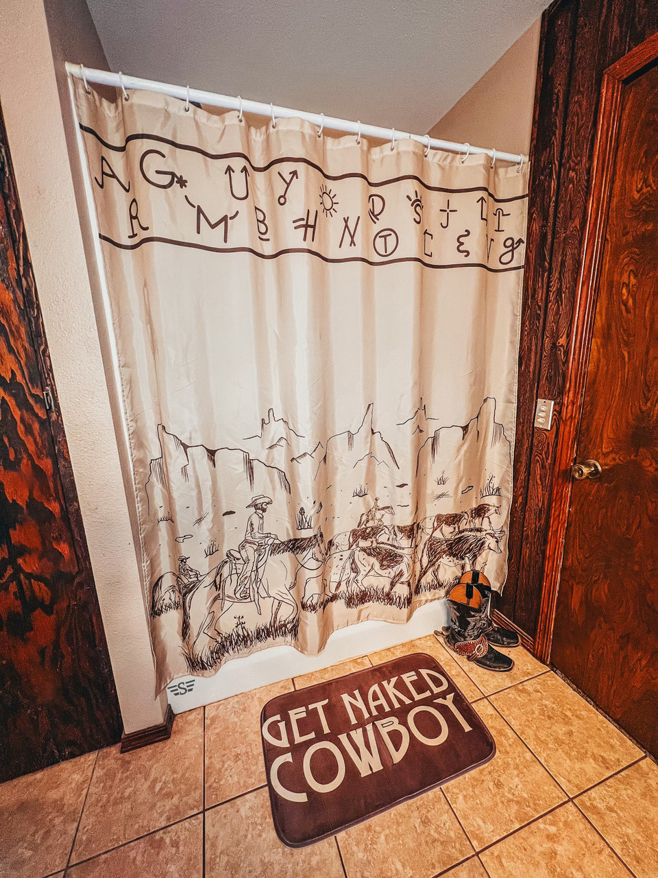 The Cattle Drive Shower Curtain
