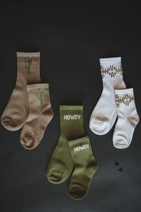 The Kids Cacti Mood Sock Em Silly Set