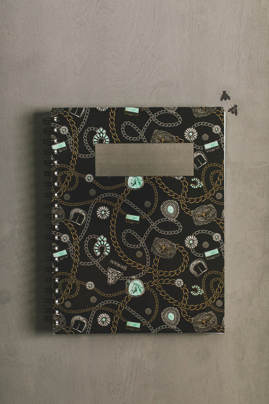 The Lux Black Noteworthy Spiral Notebook
