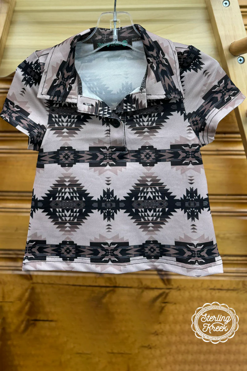 The Kids Maui Island Aztec Polo Top