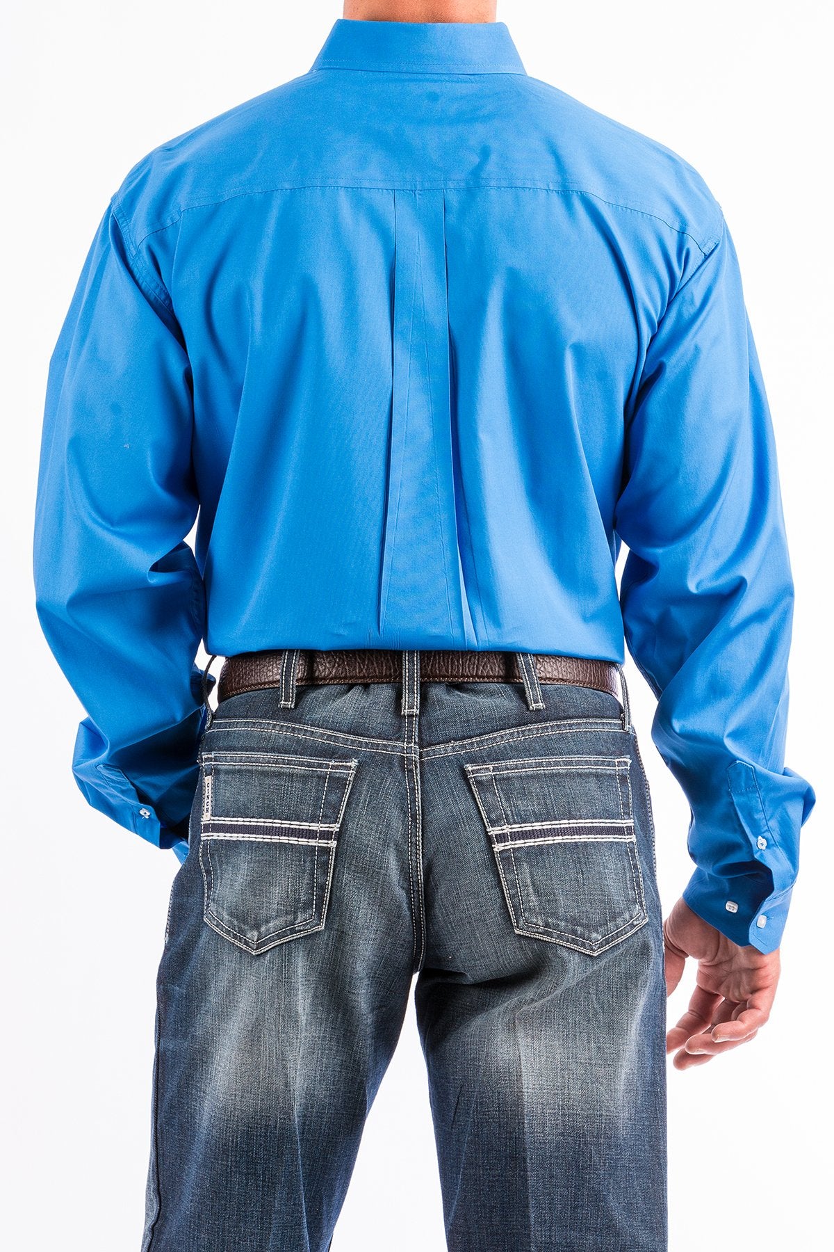 Men's Cinch Blue Longsleeve Button Down