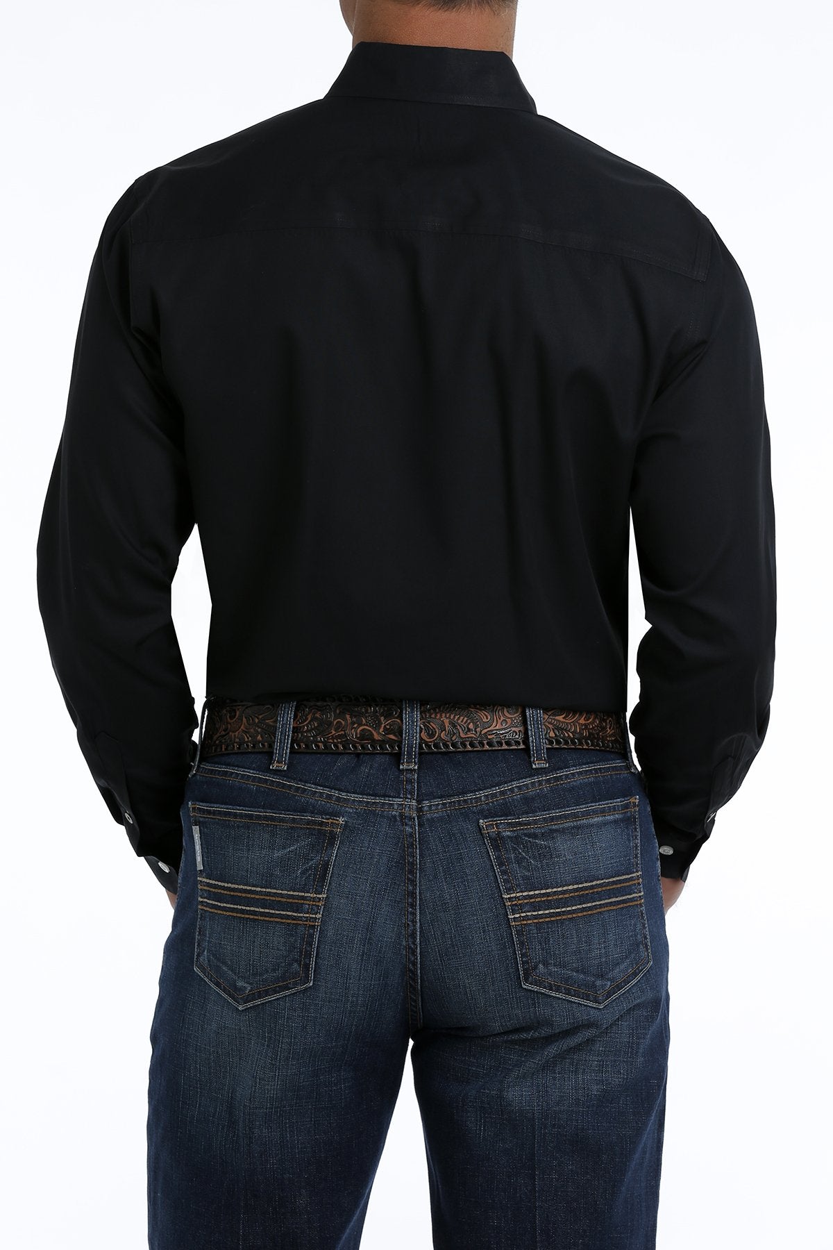 Men's Cinch Black Longsleeve Button Down